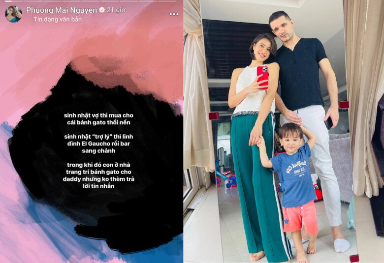 Phương Mai phốt chồng Tây mập mờ với nữ trợ lý.