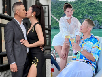 Hoa hậu 4 con Jennifer Phạm diện váy xẻ tới đùi say đắm hôn chồng đại gia, dân tình ủng hộ sinh thêm bé nữa