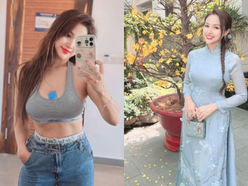 MC Vân Hugo khoe thân hình bốc lửa sau khi ăn Tết với chồng đại gia, sống hạnh phúc trong biệt thự bạc tỷ