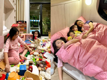 4 con nhà Vân Trang có núi đồ chơi trong biệt thự 1.000m2, mẹ dọn nhà bù đầu nhưng sơ hở là giành nhau