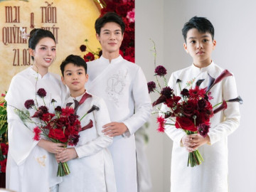 Quỳnh Lương khoe cảnh hạnh phúc sau khi lấy chồng, quý tử điển trai nay có bố lại sắp lãi thêm em