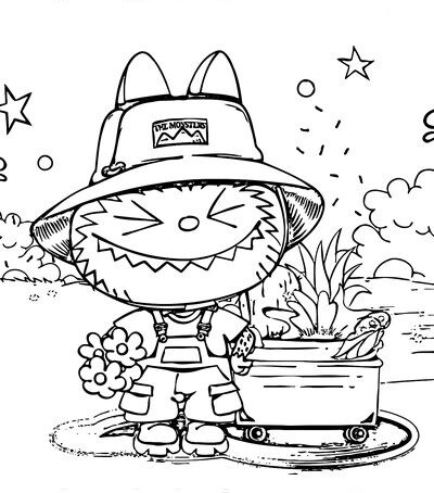 15 bức tranh tô màu labubu phiên bản ngộ nghĩnh cho bé sáng tạo (P2)