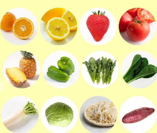 Các loại rau  cũng là những thực phẩm giàu vitamin.