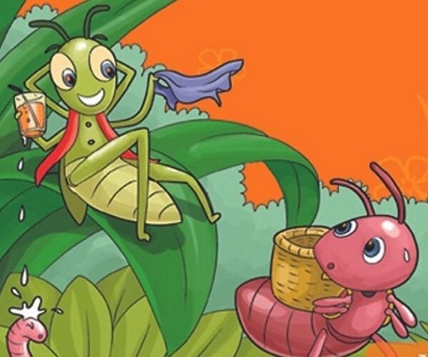 Nhấn vào ảnh để phóng to Truyện cổ tích: Ve sầu và kiến