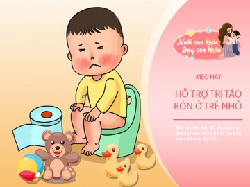 Tips to treat constipation for children on Tet 