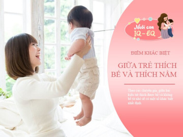 Bố mẹ chưa nhận ra điểm khác biệt giữa trẻ thích bế và trẻ thích nằm, càng lớn lên khoảng cách càng xa