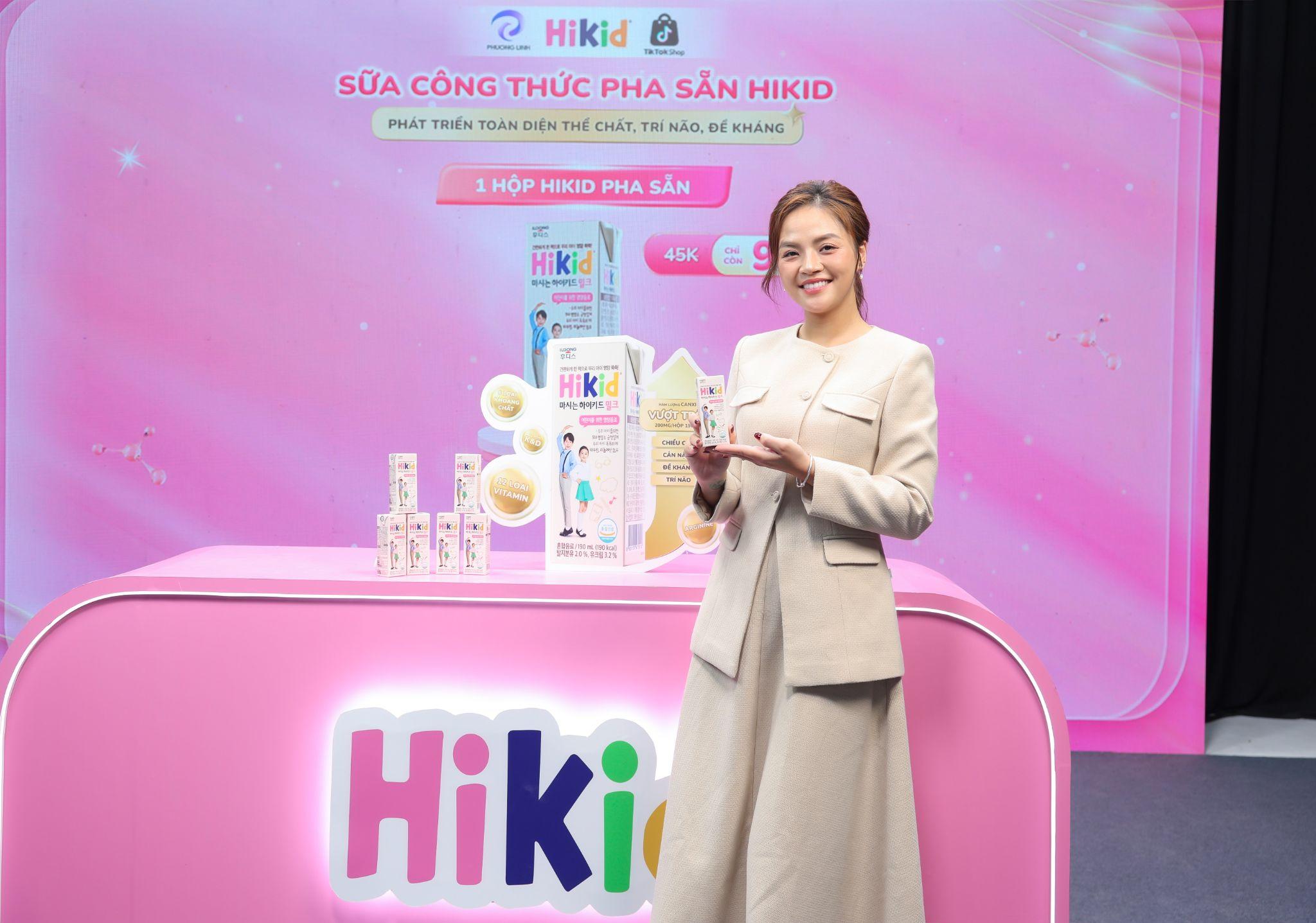Diễn viên Thu Quỳnh tin tưởng dòng sữa Hikid pha sẵn