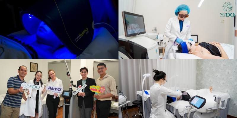 Các máy móc thiết bị được WEDO Skin Clinic đầu tư “mạnh tay”.
