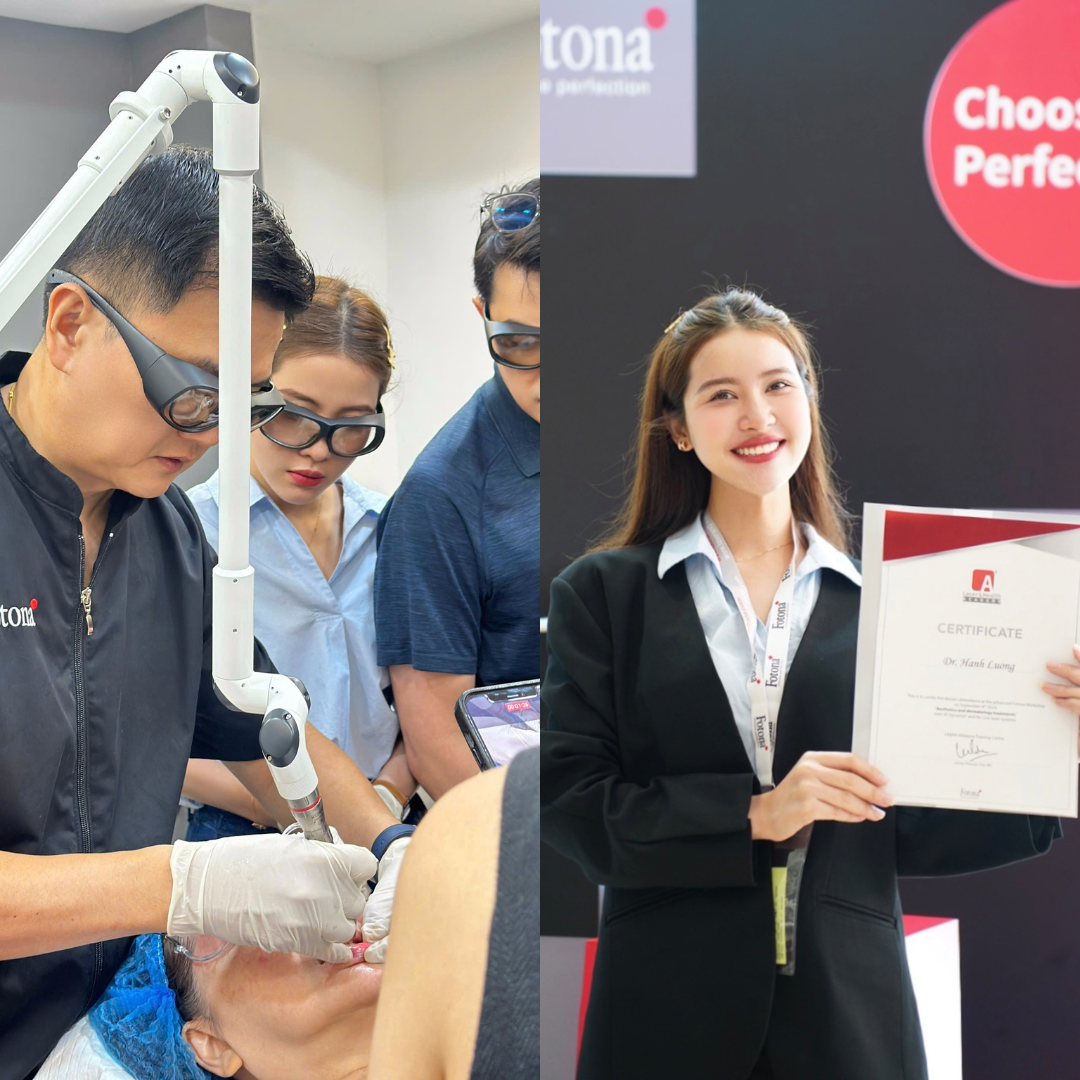 Tu nghiệp tại trung tâm Laser and Health Academy tại Malaysia cùng Dr Lucas Chia