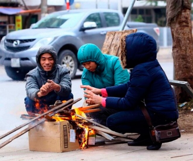 Miền Bắc duy trì rét buốt do không khí lạnh liên tục tăng cường.