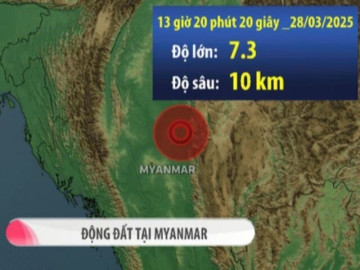 Chưa ghi nhận thông tin người Việt bị ảnh hưởng do động đất tại Myanmar và Thái Lan