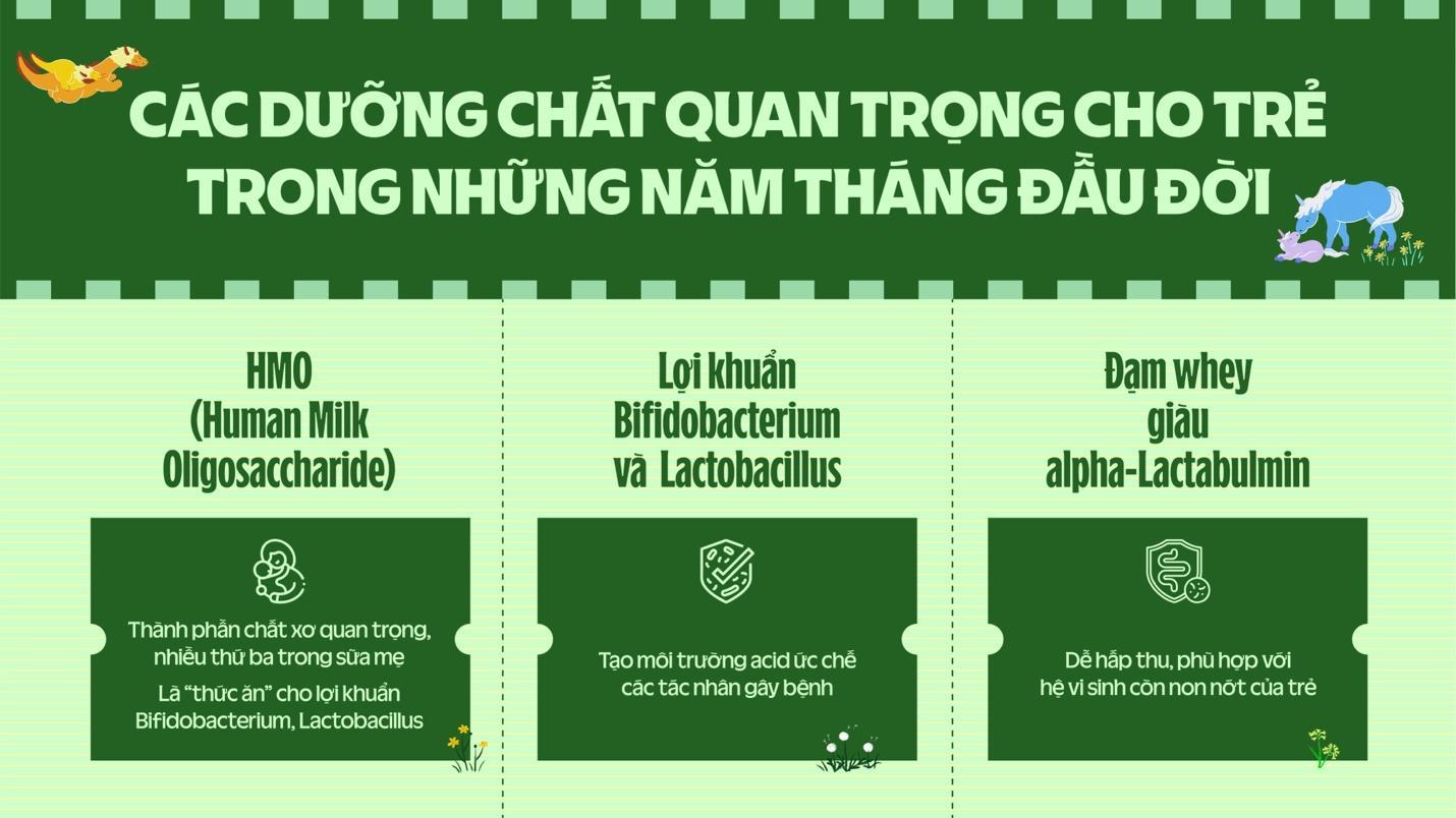 Các chất dinh dưỡng của mẹ có thể bổ sung cho em bé trong những năm đầu đời 