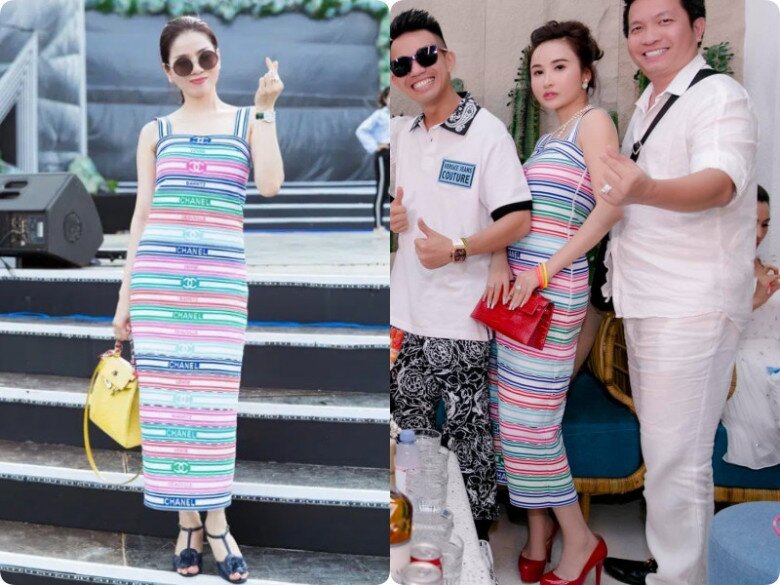 Một outfit tương đối “chán” của Mina Phạm dù là hàng hiệu khiến cư dân mạng khó hiểu.