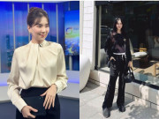 Thời trang - Từng tự nhận “300 ngày đi làm 1 năm là 300 chiếc váy”, mẹ bầu MC Mai Ngọc giờ chỉ chuộng một kiểu đồ