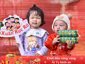 Mang không khí Tết về với bệnh viện, hơn 1.000 em nhỏ ở Nhi đồng 2 tạm quên đau đớn để vui chơi, chụp ảnh