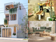 Nhà đẹp - Cặp vợ chồng xây biệt thự 3 tầng 4,5 tỷ ở thành phố Vinh, phủ màu xanh mát vừa thơ mộng vừa sang trọng