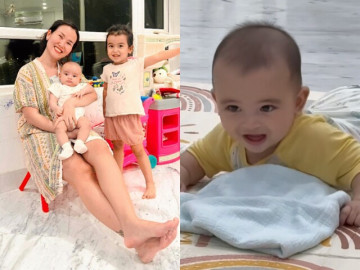 Sinh 2 con lai cho chồng Ấn Độ, Võ Hạ Trâm tiết lộ cảnh tĩnh lặng chăm con mọn, dân tình liên tục bình luận