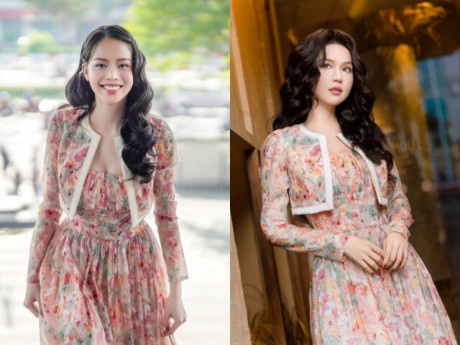 Thanh Thủy bị 'đặt lên bàn cân' với Ngọc Trinh khi diện chung mẫu đầm