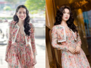 Thời trang - Thanh Thủy bị 'đặt lên bàn cân' với Ngọc Trinh khi diện chung mẫu đầm