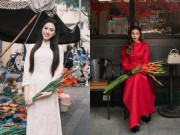 Thời trang - Sao Việt diện áo dài đón Tết