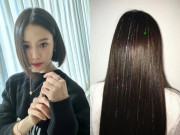 Đẹp - Phong cách Y2K trở lại: Nối tóc kim tuyến lấp lánh mang đến vẻ ngoài thú vị