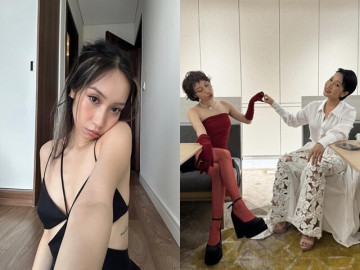 Con gái Mỹ Linh hút mắt với đồ cắt xẻ, xuyên thấu táo bạo