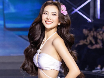 Một người đẹp Top 10 Miss Universe Vietnam gây chú ý khi lại đi thi Hoa hậu