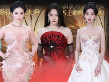 Lưu Diệc Phi, Quan Hiểu Đồng diện cầu kỳ, Chương Nhược Nam lạ lẫm trên thảm đỏ