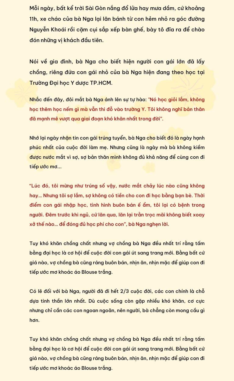 Khi các mẹ tảo tần “gánh Tết”: Người phụ nữ một tay bán cháo nuôi con học Y, người 28 năm làm mẹ đặc biệt cho con của chồng cũ - 8