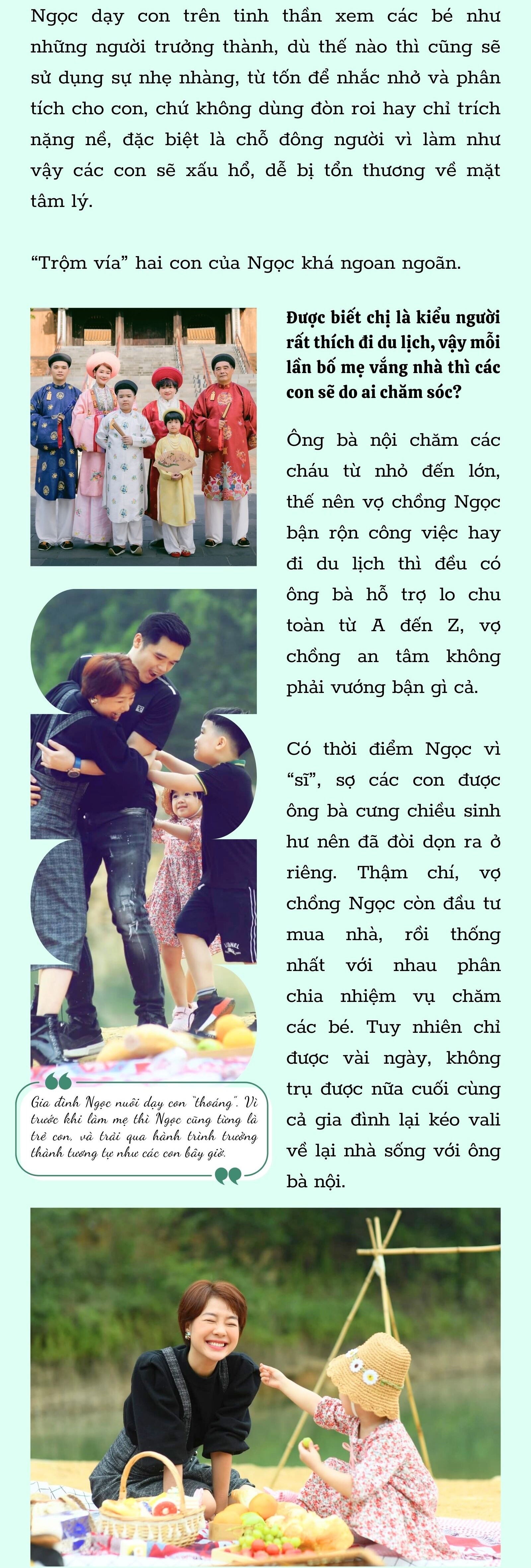 Hoàng Kim Ngọc: Tôi từng dọn ra ở riêng vì sợ bố mẹ chồng chiều cháu, được vài ngày không chịu nổi lại về - 14
