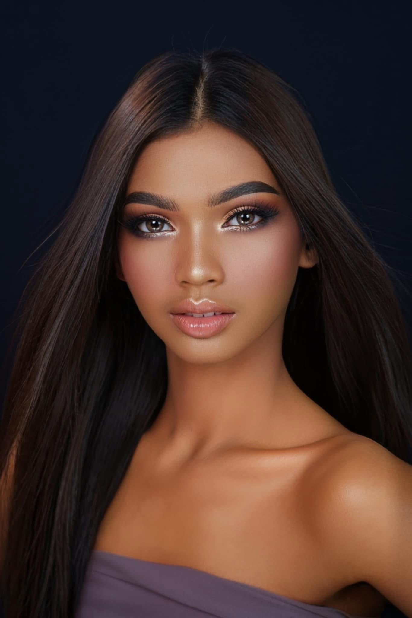 Người đẹp nhấn mạnh thông điệp tôn vinh vẻ đẹp làn da nâu, khuyến khích các cô gái da ngăm tự tin theo đuổi ước mơ bằng sự kiên trì. “Tôi tự hào với vẻ đẹp của mình. Câu chuyện này dành cho những cô gái có làn da nâu, cô chia sẻ.