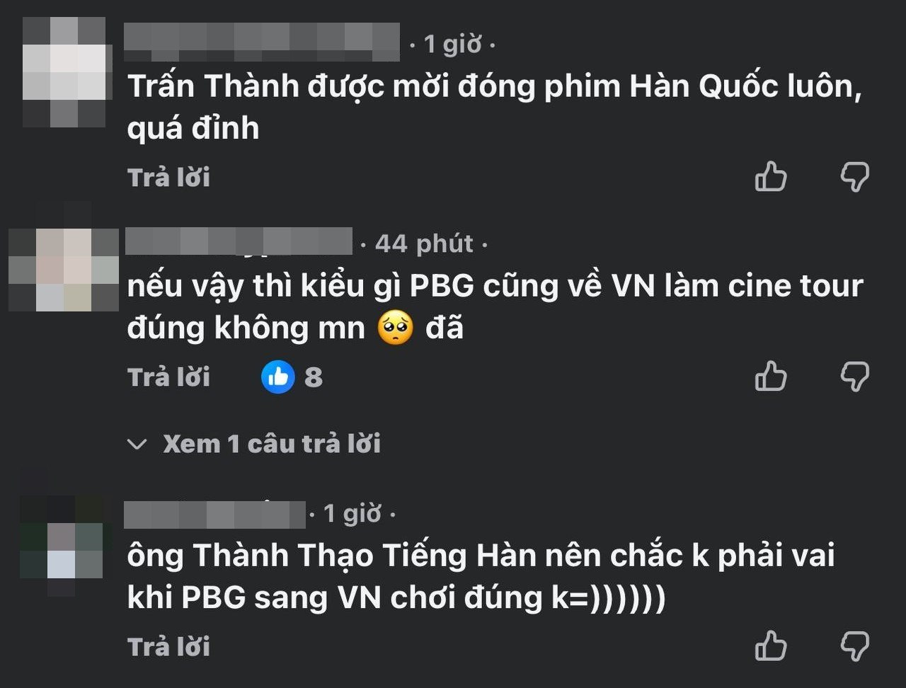 Khán giả hy vọng có cinetour tại Việt Nam.
