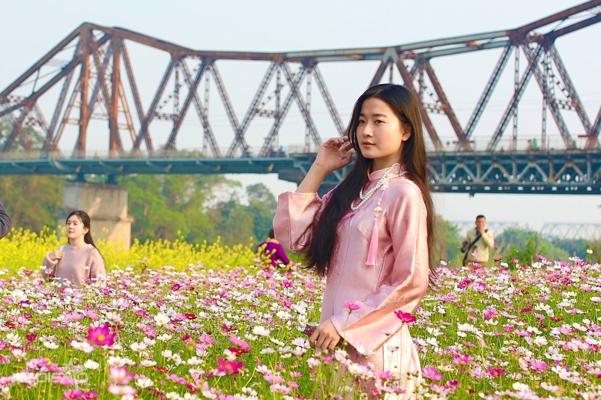 Nguyễn Ly (21 Tuổi) Cho Biết, Sau Khi Thấy Hình Ảnh Về Vườn Hoa Trên Mạng Xã Hội, Đã Đến Chụp Ảnh Áo Dài Đón Tết.