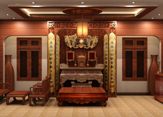 Bàn thờ được xem là nơi linh thiêng, nơi tổ tiên, thần linh được thờ phụng và cũng là biểu tượng cho lòng thành kính của con cháu đối với những người đã khuất.