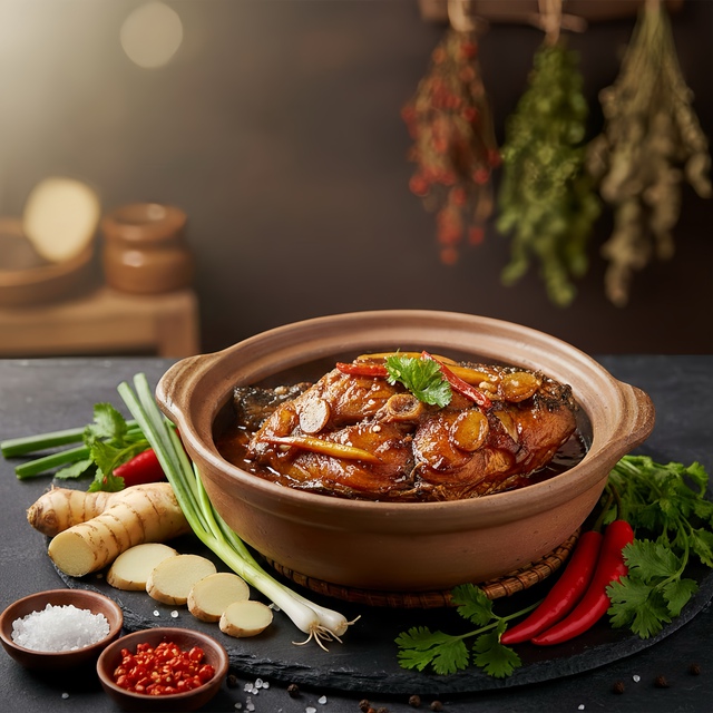 Củ riềng được sử dụng để chế biến các món ăn trong mâm cơm gia đình Việt.