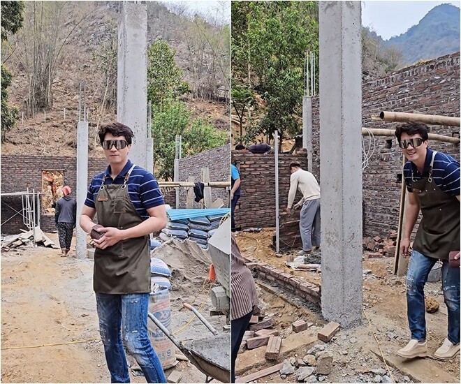 Theo tiết lộ của Hà Việt Dũng, đây không chỉ là nơi dành cho gia đình mà còn phục vụ du lịch. Tầng một dành để ăn uống, cà phê, tầng hai là phòng ngủ. Bên trong có cả bungalow nhỏ, hồ bơi mini có sục và một gian bếp rộng rãi, thoáng đãng. Nam diễn viên rất hào hứng khi công trình đổi thay từng ngày.