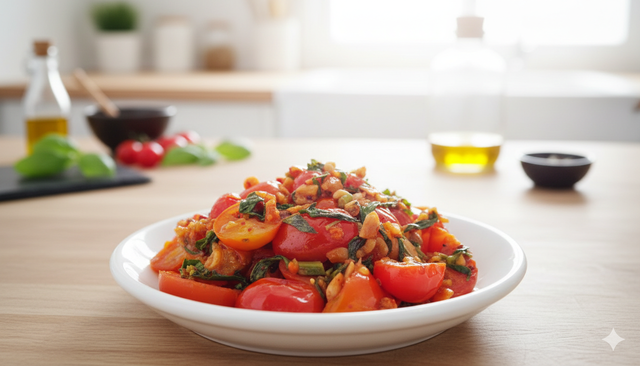 Nên ưu tiên ăn cà chua nấu chín để để tận dụng tối đa chất lycopene có lợi cho sức khỏe.