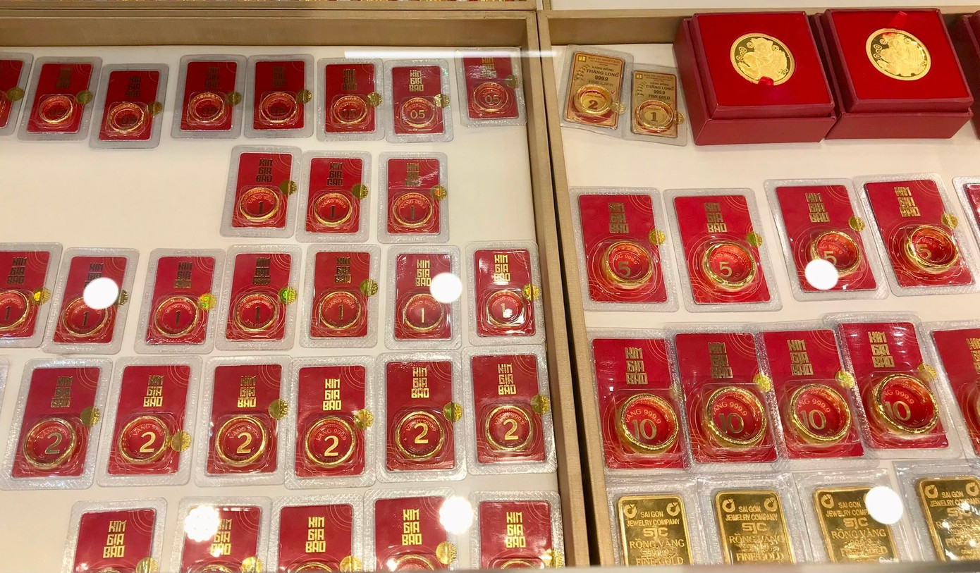 Giá vàng trong nước đang ở ngưỡng cao.