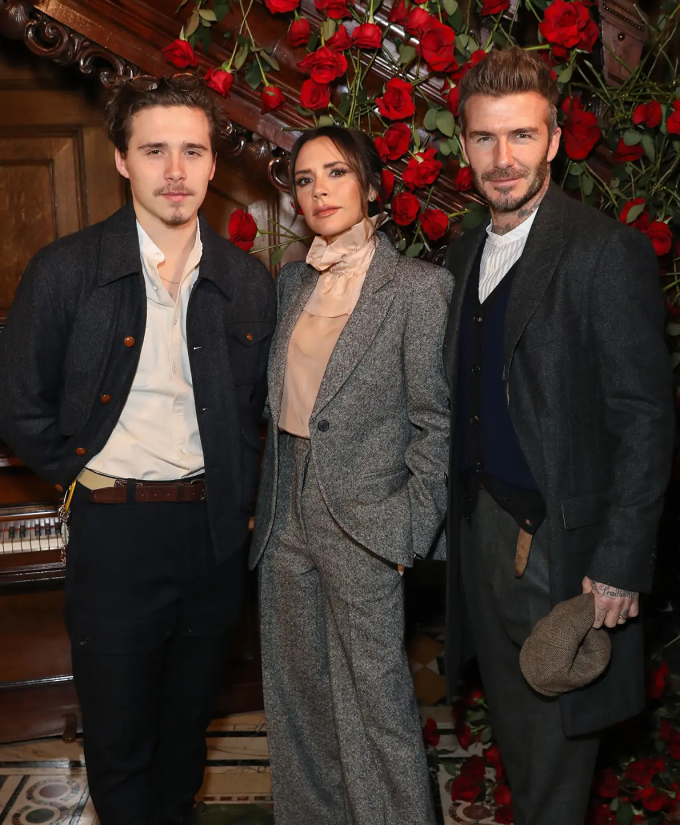 Brooklyn và bố mẹ. Ảnh: Wire