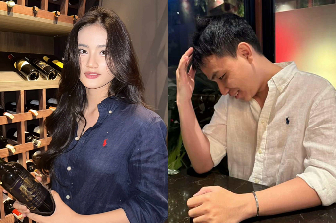 Ý Nhi diện áo đôi đi hẹn hò với bạn trai Anh Kiệt.