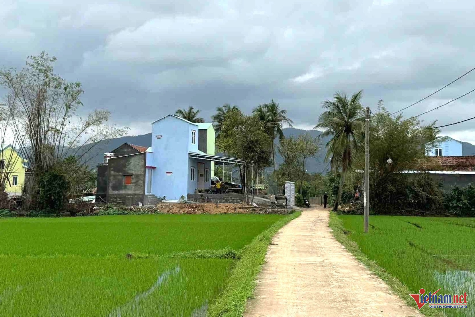 Nhiều căn nhà của Chiến dịch Quang Trung được xây dựng ở thôn Phú Hữu. Ảnh: Hải Dương