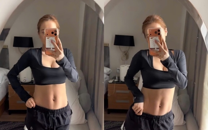 Vòng hai gọn gàng của Nhã Phương sau hai tuần sinh con thứ ba.