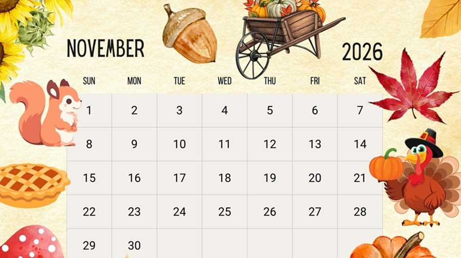 Tháng 11/2026 sẽ có thứ Sáu ngày 13 lần thứ ba trong năm. Ảnh: Entheosweb.