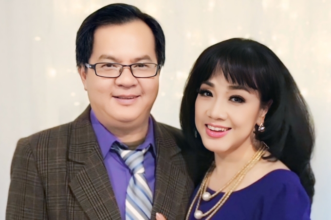 Nghệ sĩ Phương Hồng Thủy, 65 tuổi, bên chồng - ông An Khương, 61 tuổi. Ảnh: Nhân vật cung cấp