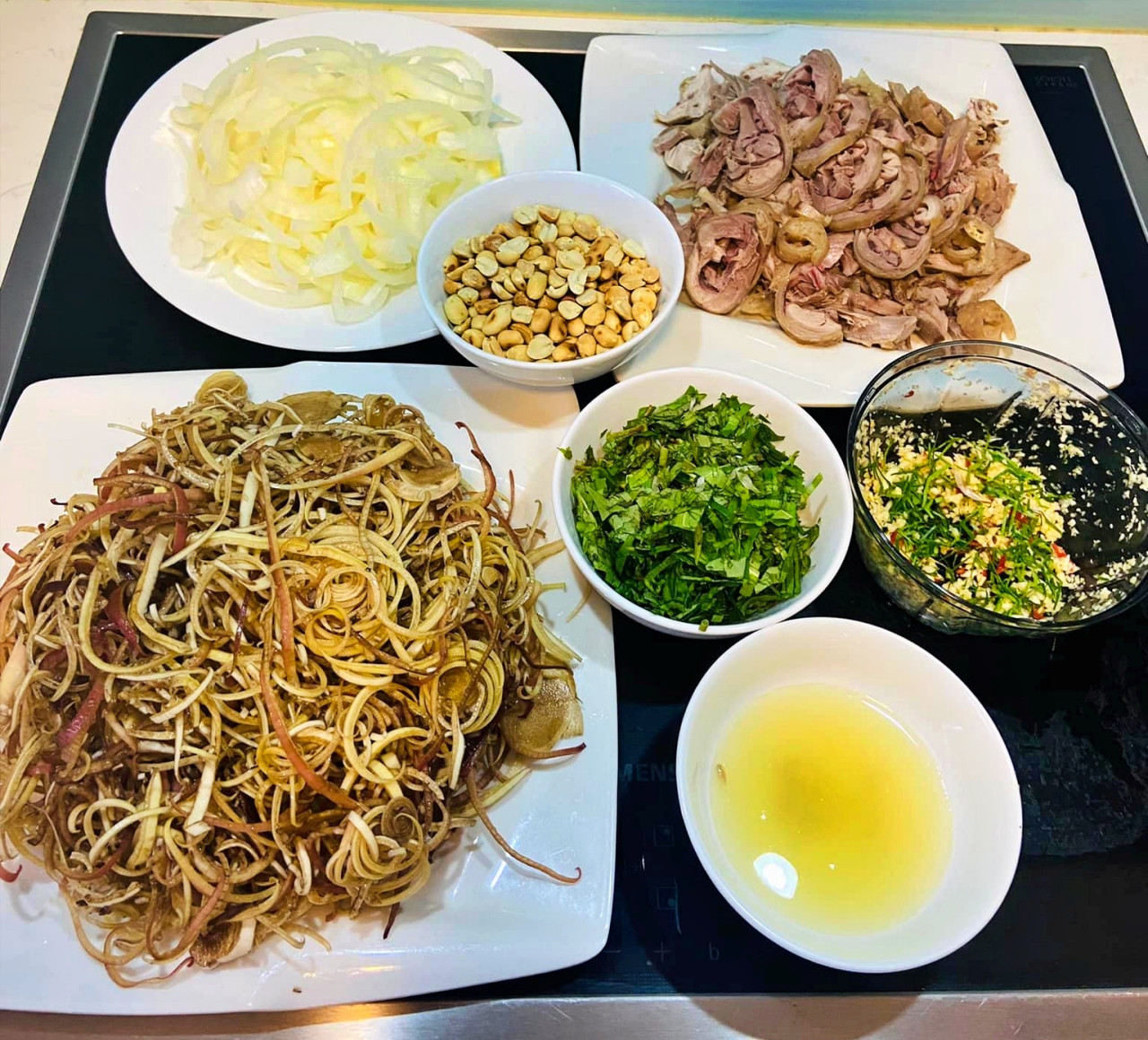 Nguyên liệu sau khi sơ chế: Ảnh minh họa: Như Quỳnh.