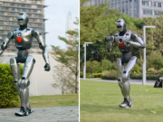 Clip Eva - Clip: Robot hình người cỡ nhỏ của Trung Quốc "gây sốt" với màn giữ thăng bằng “như người thật”