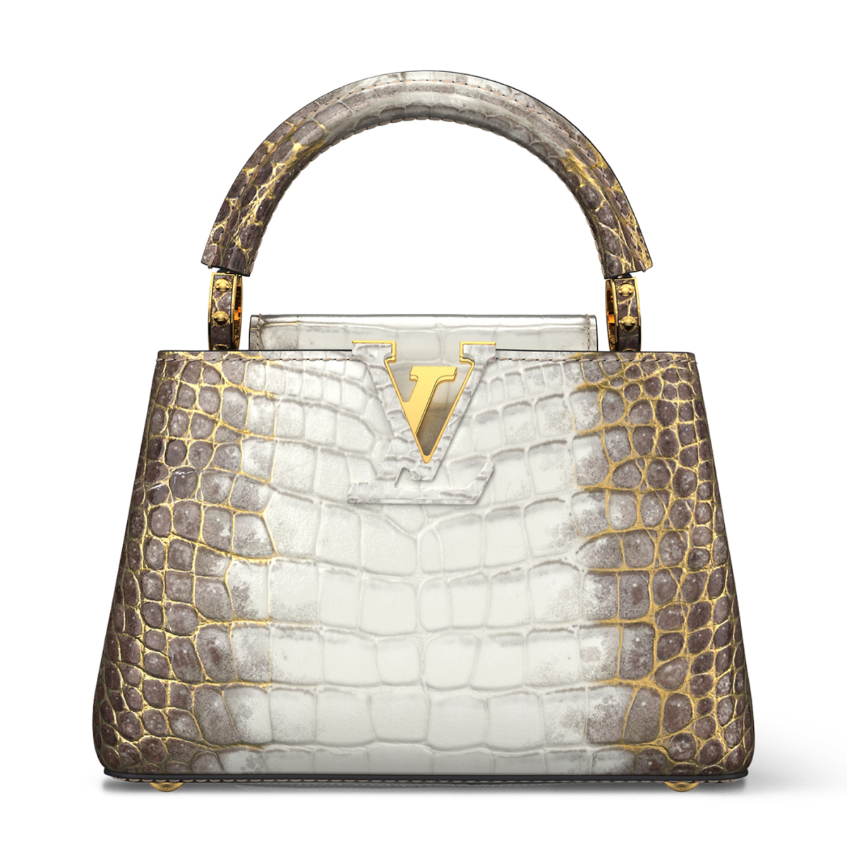 Thiết kế Louis Vuitton Capucines Himalaya Crocodile Niloticus được chế tác thủ công tỉ mỉ, tiêu tốn khoảng 43.000 USD (hơn 1,1 tỷ đồng).
