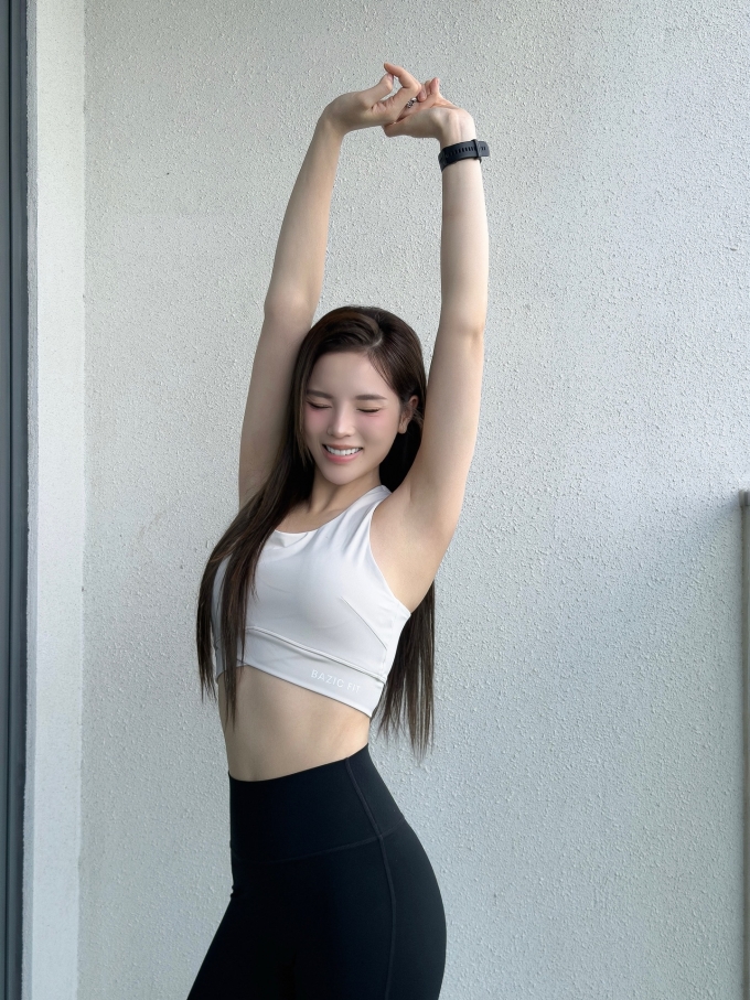 Vóc dáng nuột nà hiện tại của Kỳ Duyên là thành quả của quá trình kiên trì tập luyện, ăn uống lành mạnh.