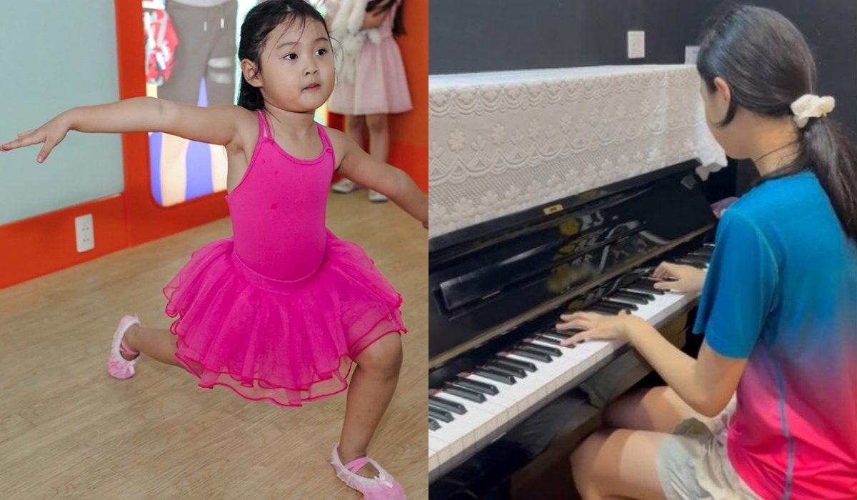 Từ nhỏ, gia đình khuyến khích Panda thử sức với nhiều hoạt động như vẽ, múa ballet, chơi các môn thể thao.