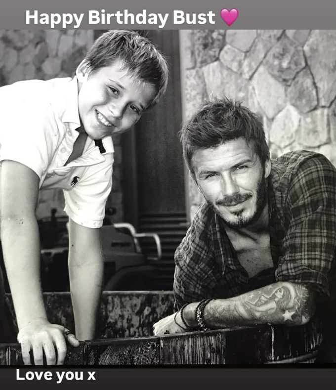 David Beckham nhắn nhủ lời yêu thương con trong ảnh đăng tải mừng sinh nhật Brooklyn bước sang tuổi 27.